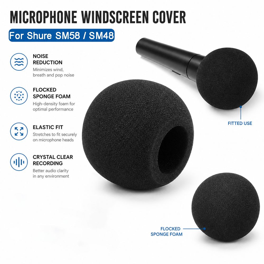 Shure Mic Sm58 - Copertura Antivento di Ricambio per Microfono