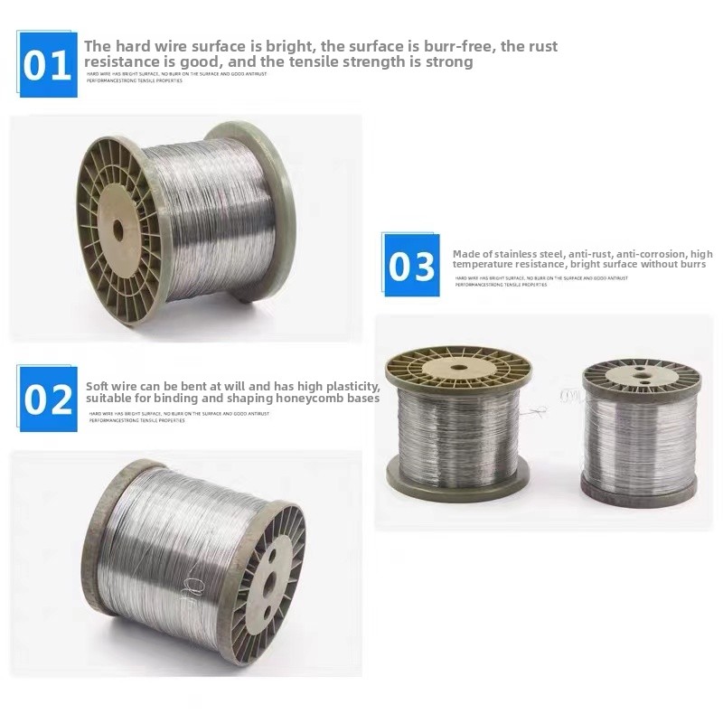 Stainless Wire Ss316 - 100 m/lotto 0.1mm 0.2mm 0.3mm 0.4mm